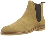 H by Hudson Adlington Suede, Herren Chelsea Boots, Beige (Camel 34), 45 EU