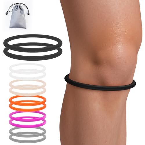Image of teyy 2PCS Patellar Tendon Support Strap for Knee Pain Relief (Black)