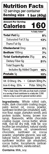 This Saves Lives Gluten-Free Snack Bars, Helping To End Child Hunger, Individually Wrapped Healthy Snack Bars, Non-Gmo, Dark Chocolate Caramel, 1.4Oz Bars (Box Of 12) #TOP3