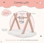 LullaBaby Doll Play Gym Set, 3 Hanging Toys for 14 Inch Baby Dolls | Baby doll accessories set with 1 cloud playmat, 3-piece stand, and 3 hanging toys; fits most 14-inch baby dolls; 2+ Years