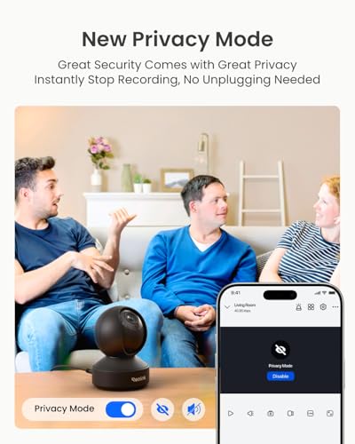 Image of REOLINK 5GHz WiFi Indoor Camera, 5MP Plug-in Security Camera with 3X Optical Zoom, 360 Degree Baby /Dog Monitor with Auto Tracking, Person /Pet Detection, 2.4 /5 GHz WiFi, Local Storage, E1 Zoom