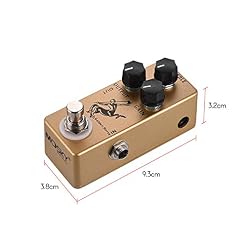 XuBa Mosky Golden Horse Overdrive Pédale d’effet de guitare portable True Bypass - Les Beatles, Paul McCartney, John Lennon, RIngo Starr, George Harrison XuBa Mosky Golden Horse Overdrive Pédale d'effet de guitare portable True Bypass – Image 3