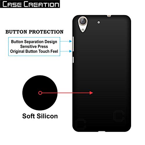 Image of Case Creation for Honor 5A 2019 Back case, Huawei Honor 5A Slim Flexible Smart Look case with 360 Camera All Angle Protection (Pure Black)