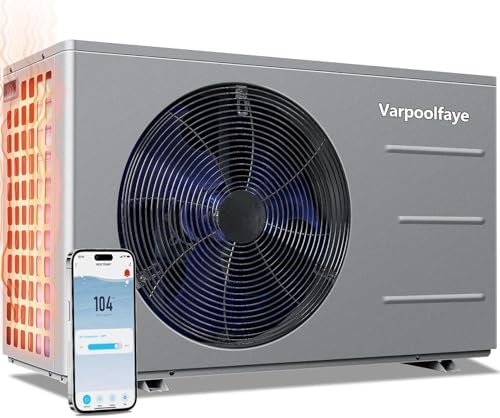 Electric Pool Heater for 12000 Gallon Pool – Which One Surprised Us? 8 Varpoolfaye 40000 BTU Pool Heater for Above Ground Pool,12000 Gallons Electric Pool Heater for Inground Pool,WiFi Control,Heating and Cooling Pool Heat Pump 220V 60HZ