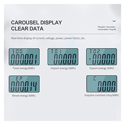 Compteur d'énergie monophasé bidirectionnel 100A contre les factures - 5