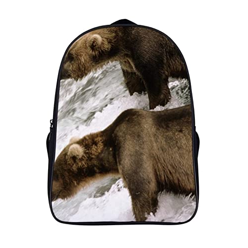 Sac d'école ours unisexe 40x28x16cm pour ado fille et garçon