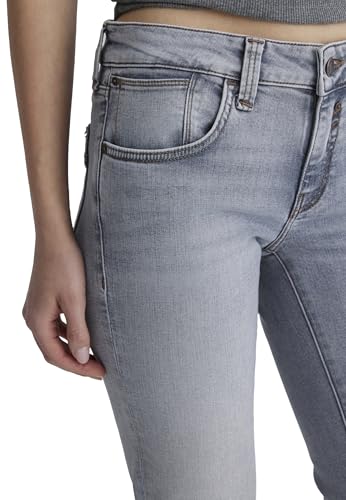 Mavi Damen Bella MID-Rise Jeans, Grey Brushed STR, 30/32 6