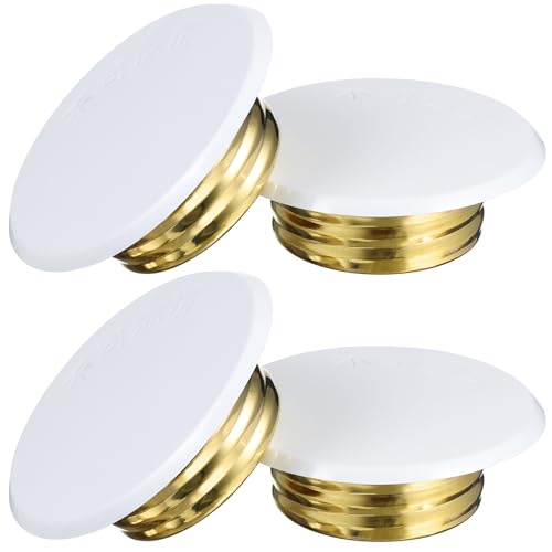 Gatuida 4pcs Fire Sprinkler Covers Plate for Ceiling Sprinkler System Trim Ring Outer Diameter Inner Diameter Indoor Protection for Fire Heads