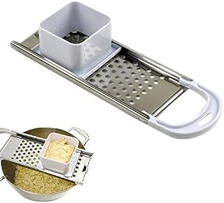 LYCOS3 Stainless Steel Spaetzle Plane Pasta Kitchen Spaetzle Maker Spaetzle Grater and Dough Scraper Manual Noodle Cooking Tools with Comfort Grip Handle