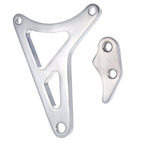 Kit de suporte alternador de alumínio polido Billet KKmoon para Ford SB 289 302 347