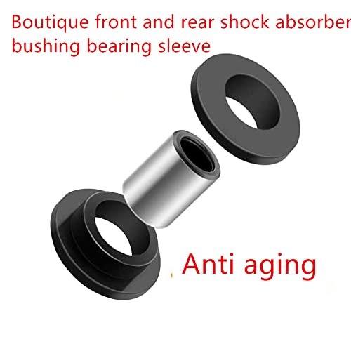 Jinfannibi Front And Rear Shock Absorber Bushing 16Pcs Bearing Sleeve 8Pcs Kit Compatible For Arctic Cat 250 300 375 400 500 650 700 Bearcat 454 0604-310 0403-028 #TOP2