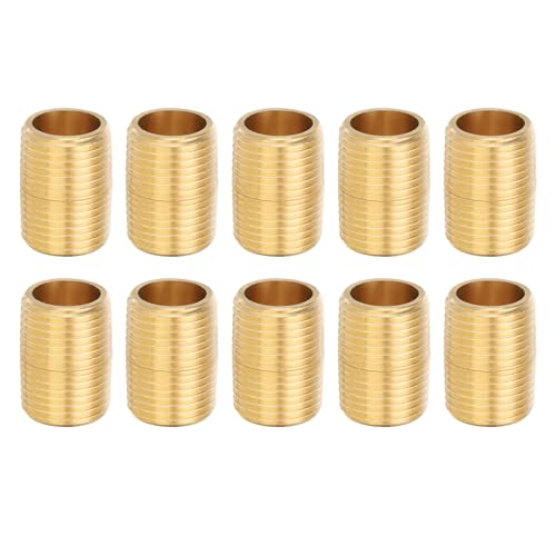 Tapón macho NPT 1/2" de latón anticorrosivo PATIKIL para bloquear fugas de aceite y aire, 10 uds 2