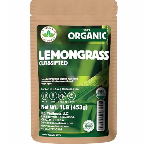 Lemongrass Tea 1 LB USDA Certified Organic Loose Leaf