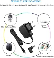 Gonine 6V 1A AC-DC adapter vérnyomásmérő, vérglukóz mérő, mérleg, billentyűzet tápellátásához 2