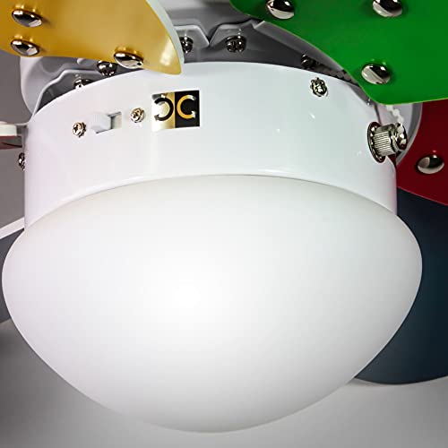 Wonderlamp - Ventilatore da soffitto con luce