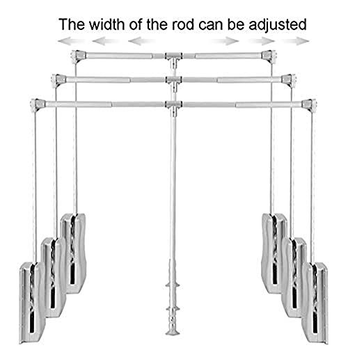 Rail coulissant pour penderie de chambre dressing ordonné chromé - 4
