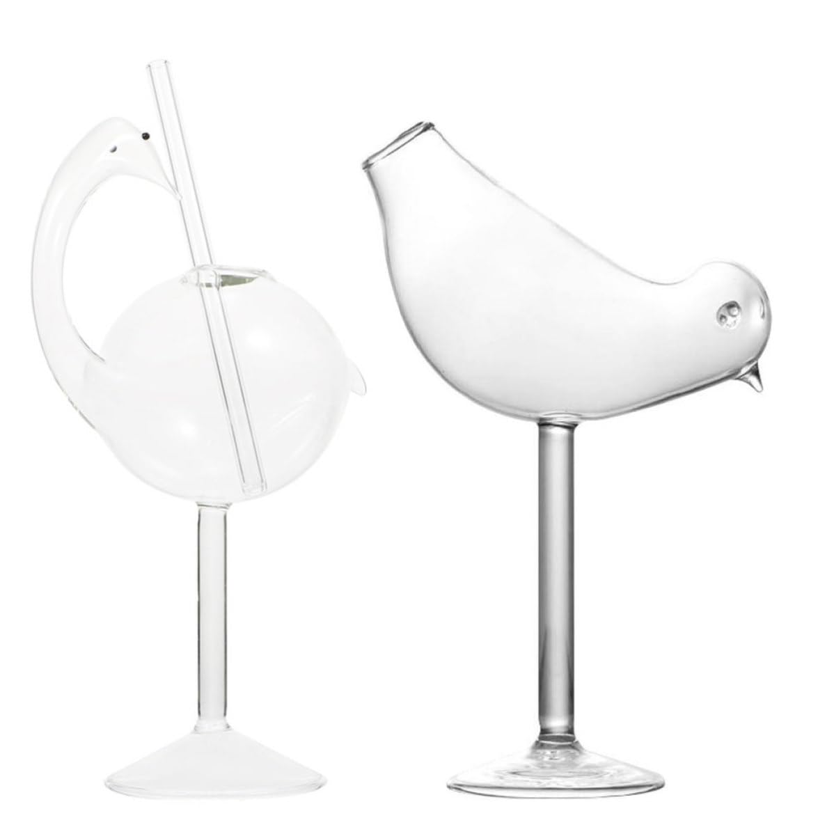 Copas de cóctel de vidrio MAGICLULU elegantes, el juego de 2 piezas perfecto para fiestas