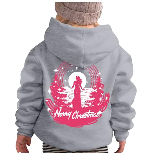 Christmas Kids' Hoodies with Cute Santa and Festive Trees Xmas Pullover Sweaters for Boys & Girls Winter Holiday Outfits2