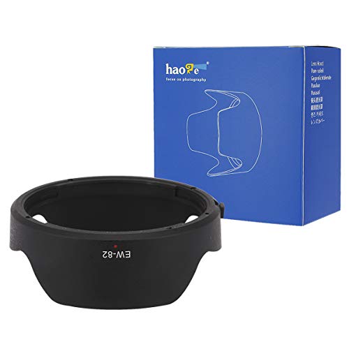 Haoge Bayonet Lens Hood para Canon EF 16-35mm f4L is USM Reemplaza Canon EW-82 miniatura 2