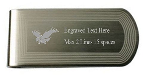 Pinza para billetes personalizada Ave presa el regalo perfecto con texto grabado