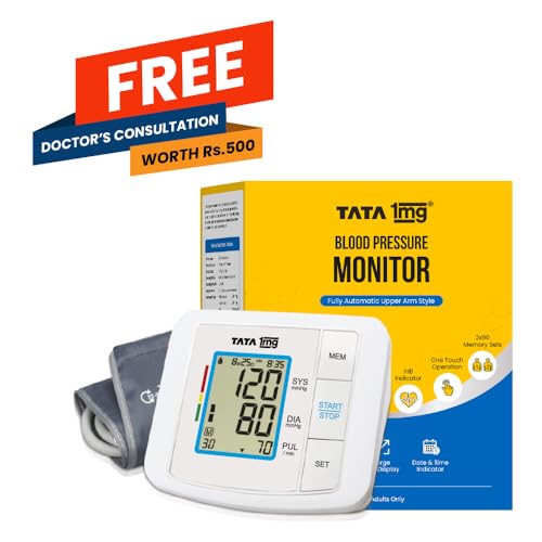 Tata 1mg Blood Pressure Monitor Fully Automatic, Upper Arm Style Digital BP Monitor - Image 2