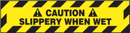 Signalisation sol Caution Slippery When Wet anti-glissade pour hall
