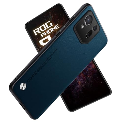 For ROG Phone 9 Pro ケース 汚れ防止 衝撃防止 傷防止 落下防止 保護ケース 軽薄型 指紋防止 衝撃吸収 耐久インストール簡単 ROG Phone 9 保護カバー (ブルー)
