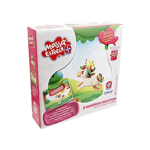 Jogo Super Massa com Livro Unicórnio Encantado, Estrela