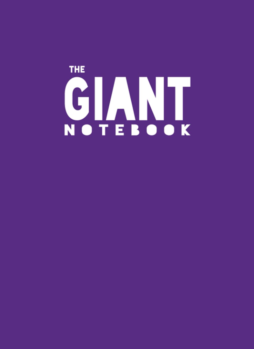 Le Cahier De Note Géant : Carnet Basique Ligné - Couverture souple Violet: 21,59 cm x 29,96 (très grand) | 8,5" x 11,69" | Papier ligné | finition mate | couverture souple | sans marque | 40 pages