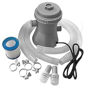 Aprimay Clear Cartridge Filter Pomp voor bovengrondse zwembaden 300 Gallons Achtertuin Zwembaden Filter Pomp Zwembad Filter Vijver Filter Pomp Zwembad Filter Pomp