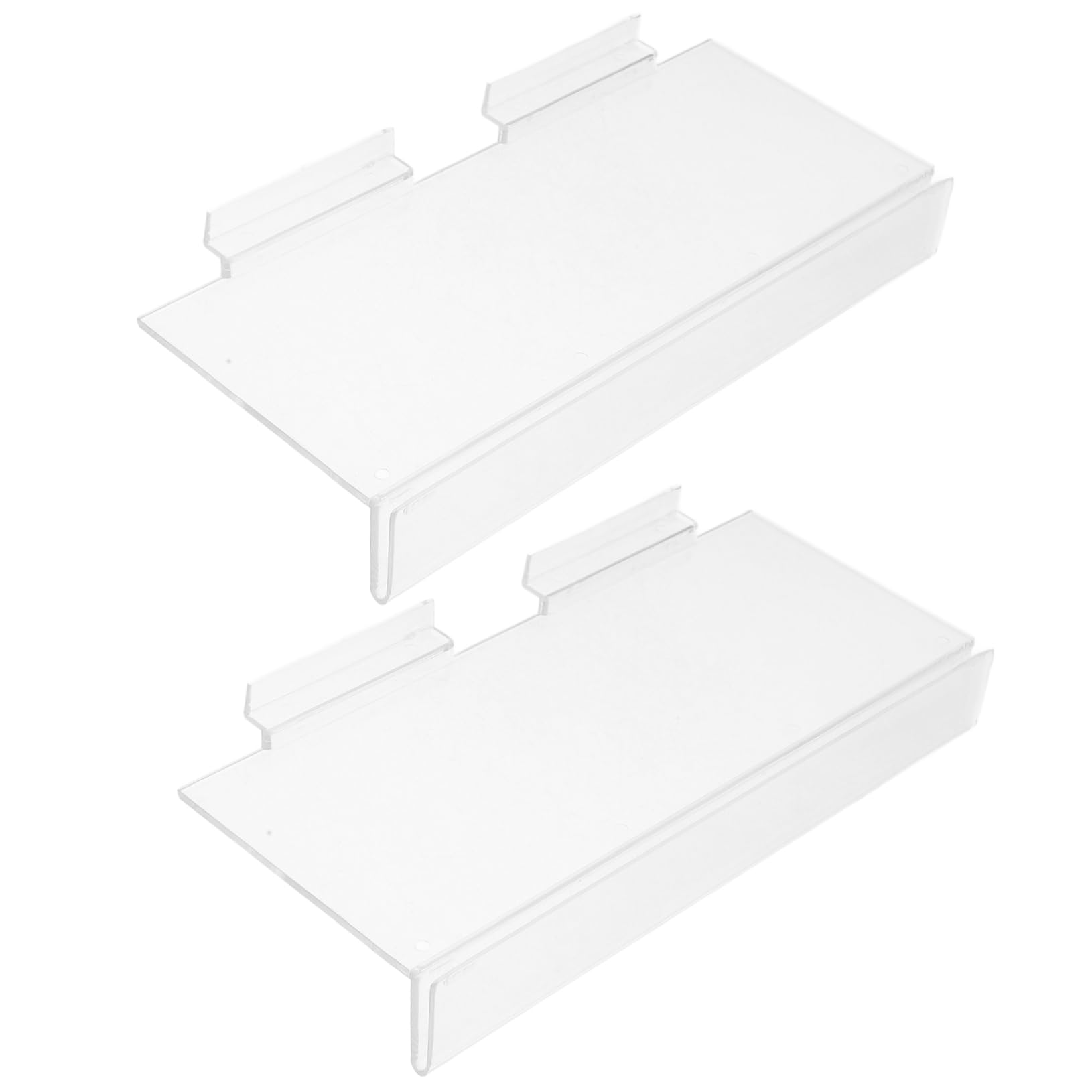 Levemolo Acrylic Slat Wall Shelf Shoe Rack Organizer Wall Shoe Display Slatwall Accessories Retail Store Display