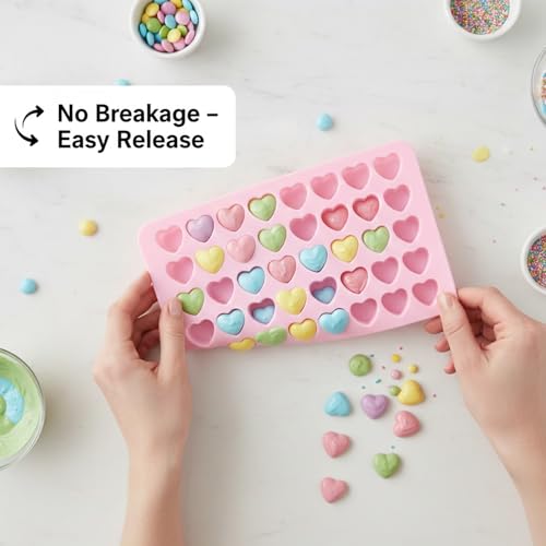 Image of Signamio Heart Shape Chocolate Mould - Premium Chocolate Mould Silicone for Heart-Shaped Treats - Durable Non-Stick Chocolate Silicone Mould for Baking and Candy Making