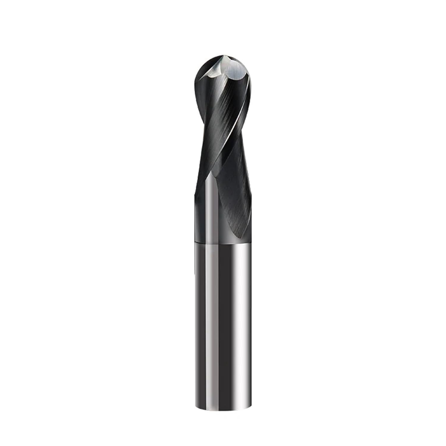 HRC45 55 65 2 Flute Ball End Mill Tungsten Carbide Cutter CNC Router Bit Milling Tool R0.5 6mm 8mm 10mm(GUTONG,R8X16DX150L)