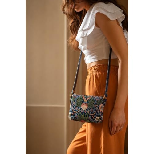 Image of Signare Tapestry Crossbody Bag Sling Shoulder Purse for Women