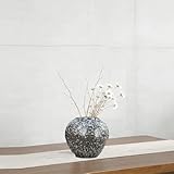 DESIGN ESTHÉTIQUE VINTAGE : Fabriqué à l'aide de techniques rustiques de vieillissement de la céramique, ce vase en terre cuite ajoute un charme captivant à n'importe quel décor, ce qui en fait un objet décoratif idéal pour votre maison.