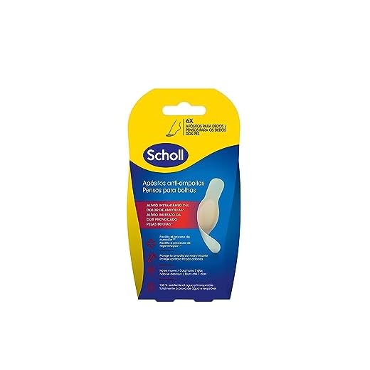 Dr. Scholl's Apósitos para Ampollas en Dedos x6 - Alivio Instantáneo y Cicatrización Rápida - Impermeables y Transpirables - Tamaño Pequeño