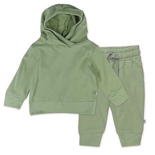 Image of HonestBaby unisex-baby Light Weight Hoodie & Sweatpant Set 100% Organic Cotton for Toddler, Baby Boys, Girls