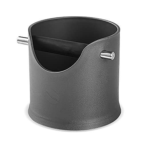 Contenedor de Posos de Café Coffee Grounds Bocket Knocking Tiers Bucket Hogar italiano Barra italiana para Uso Diario(11.5x11.5x11cm)
