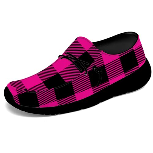 Quorax Loafers for Women Men Plaid Slip-on Shoes Casual Walking Shoes Gifts for Men Women3
