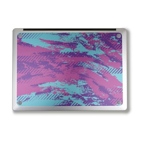 Image of Laptop Skin Compatible with Alienware M18 R2 (2024) - Grunge Purple - Premium 3M Vinyl Protective Wrap Decal Cover - Easy to Apply | Crafted in The USA by MightySkins