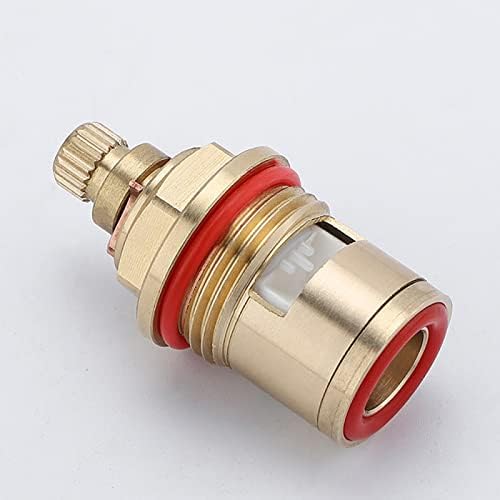 Brass Ceramic Disc Mixer Tap Cartridge Replacement - Valve rt for Kitchen & Bathroom Faucets Gland Cartridge for Smooth Operation
