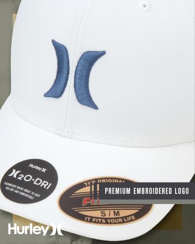 Image of Hurley Men's Caps - One & Only Flexfit Baseball Cap - Fitted Hats for Men (S-XL)