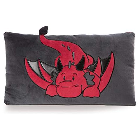 NICI Tierno Cojín con el Dragón Eldor - Suave Almohada Esponjosa de Dragón de Juguete para Niñas, Niños y Bebés - Cojín de Peluche Rectangular Cover