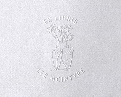 Personalized Embosser Book Stamp - From the Library of | Book Embosser | Embosser Stamp | Personalized Book Embosser| Custom Stamp | Wildflowers Design (1 5/8" x 1 5/8")
