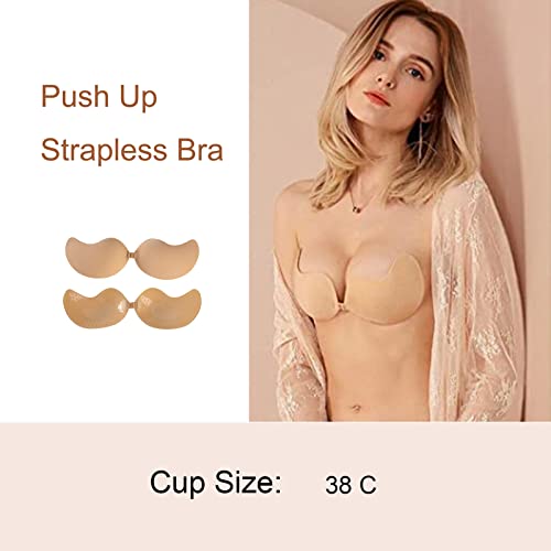 Yeivlhki Adhesive Bra, Strapless Bras For Women, Sticky Bras For Women Push Up, Strapless Sticky Bras For Women, Invisible Lifting Bra, Backless Strapless Bra #TOP3