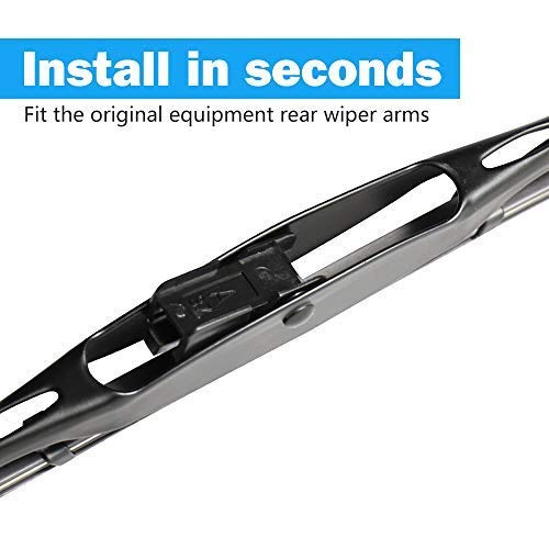 Rear Wiper Blade,Aslam 10-1 Rear Windshield Wiper Blades Type-E For Original Equipment Replacement,Exact Fit(Pack Of 2) #TOP1
