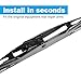 Rear Wiper Blade,ASLAM 10-1 Rear Windshield Wiper Blades Type-E for Original Equipment Replacement,Exact Fit(Pack of 2)