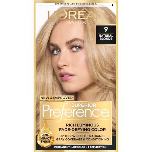 L'Oreal Paris Superior Preference Luminous Fade-Defying Permanent Hair Color, Hair Dye For Up to 9...
