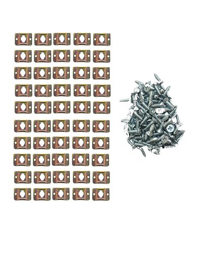 D Finds- Pack of 50 Hooks & 100 Screws for Photo Frames | Paintin...