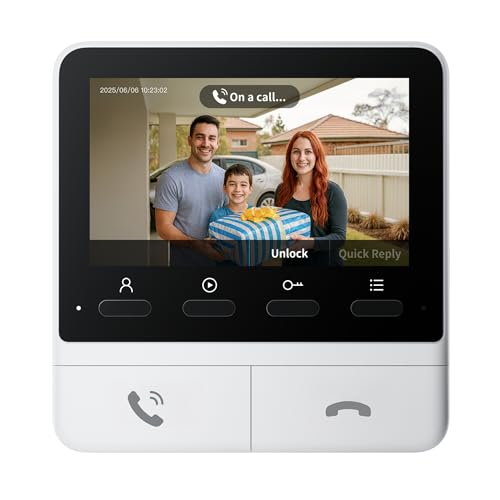 Switchbot Monitor Avanzato Per Campanello Video Intelligente, Monitor Per Citofono Da 4,3" - 2